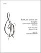 Lord, my heart is not haughty SATB choral sheet music cover